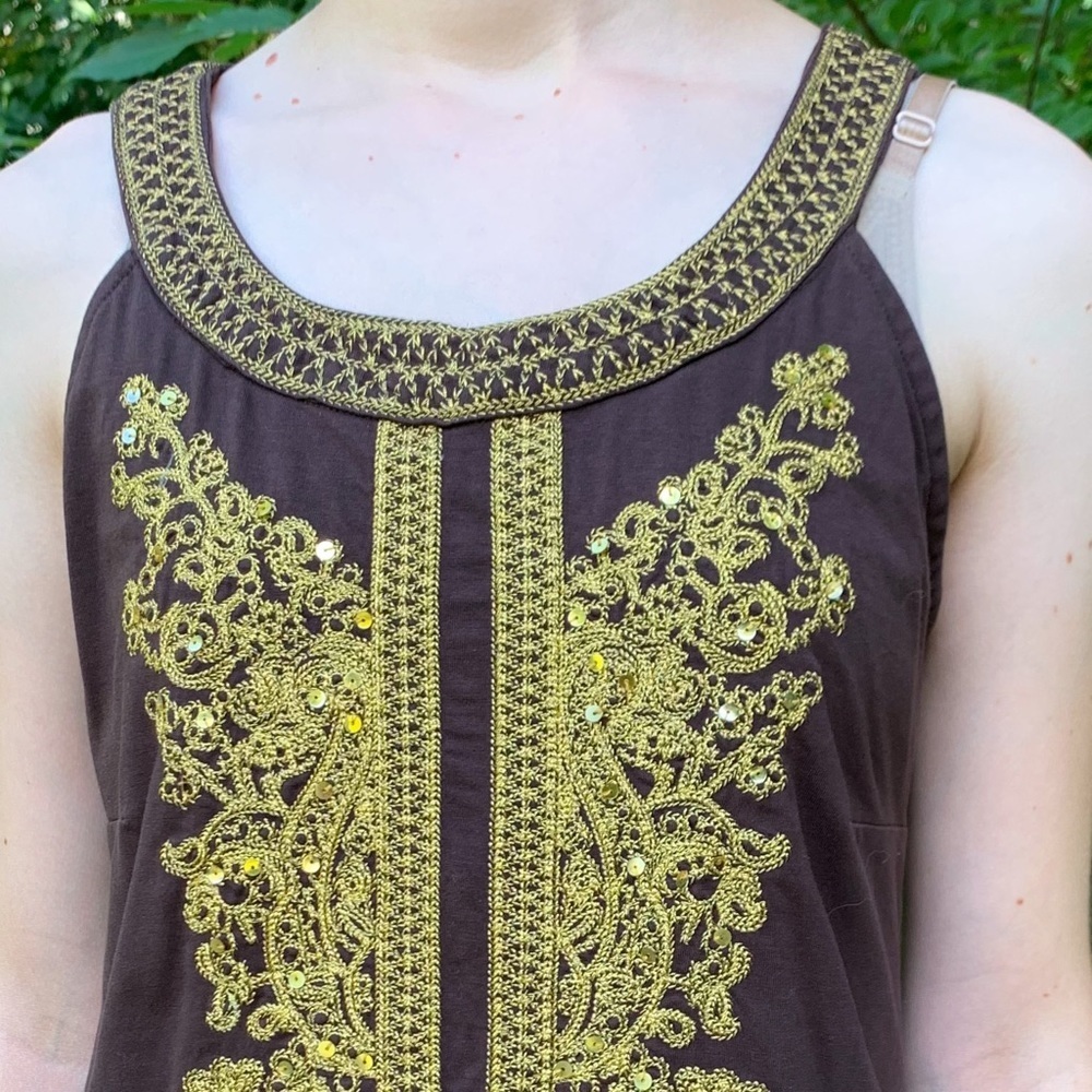 Thea Chelsea & Theodore Embroidered Sofft Dress, M - Picture 15 of 15